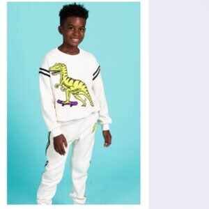 Lola & The Boys T-Rex Varsity Set (Boys Size 8)